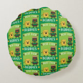 ブリティッシュ・チェダーチーズとピクルス愛好家 ラウンドクッション (裏面)