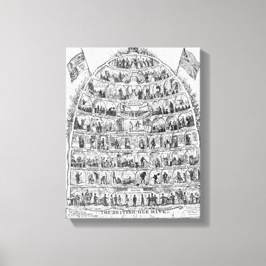 ブリティッシュ・ビーハイブ， 1867 キャンバスプリント (正面)