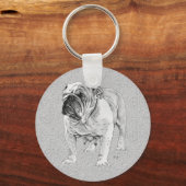 ブリティッシュ・ブルドッグ キーホルダー (正面)