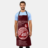 ブリティッシュ・ポーマン・ランチ エプロン (着用した状態)