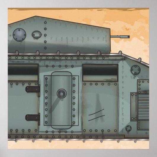 ブリティッシュ・マーク1タンク ポスター (正面)