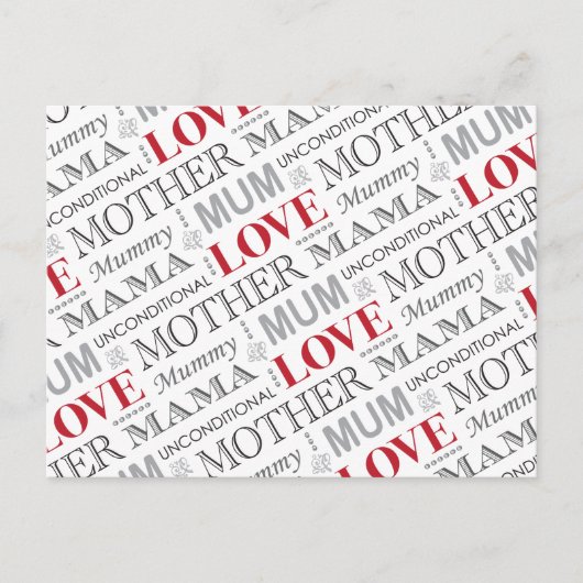 ブリティッシュ・ムームのヴィンテージ・マザーズ・デイまたは誕生日 ポストカード (正面)
