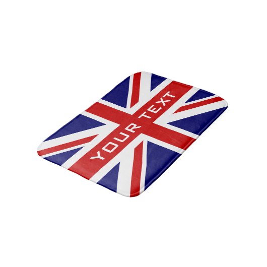 ブリティッシュ・ユニオン・ジャック国旗のバスルームスリップまたは滑ることノンバスマット バスマット (アングル)