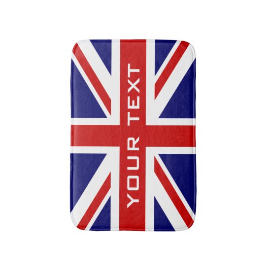 ブリティッシュ・ユニオン・ジャック国旗のバスルームスリップまたは滑ることノンバスマット バスマット (正面縦)