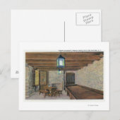 ブリティッシュ・リダウトフランスの、兵舎、パウダー・マガジン ポストカード (正面/裏面)