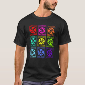 ブリティッシュ・レイランドのカラフルな車のデザイン Tシャツ