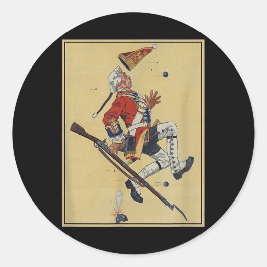 ブリティッシュ・レッドコートソルジャーの銃弾 – アメリカ ラウンドシール (正面)