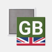 ブリティッシュ・レーシング・グリーン マグネット (正面/裏面)