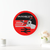 ブリティッシュ・レール都市クラシック間の列車愛好家 ラージ壁時計 (ホーム)