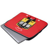 ブリティッシュ・レール・トレイン愛好家 ラップトップスリーブ (正面下部)