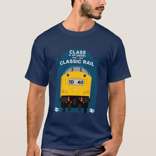 ブリティッシュ・レール・トレイン愛好家 Tシャツ (正面)