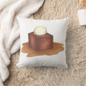 ブリティッシュSticky ToffeeプリンEnglishフードデザート クッション (ブランケット)