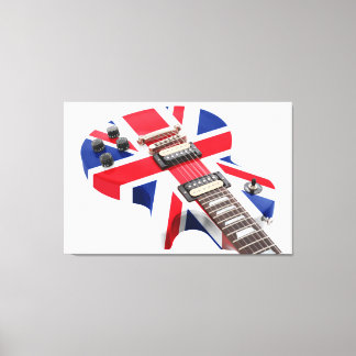 ブリティッ来シュAREのギター32x48 キャンバスプリント