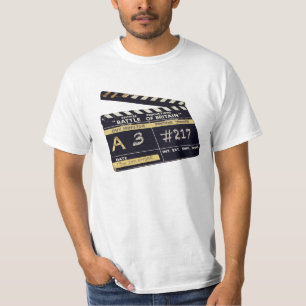 "ブリテンの戦い"映画clapperboardのTシャツ Tシャツ