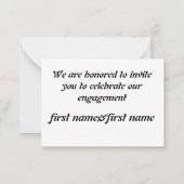 ブリデイパーティー ノートカード (裏面)