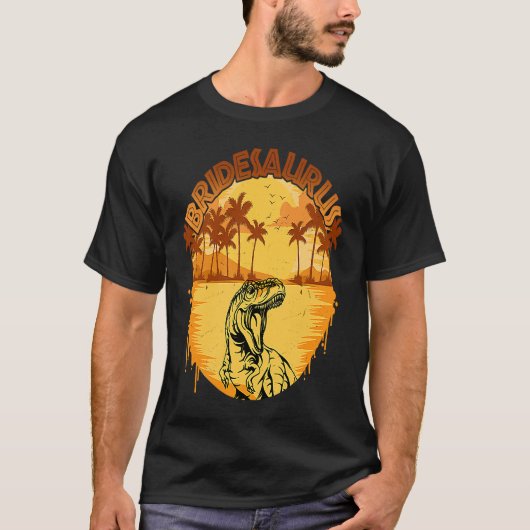 ブリデサウルスTRex恐竜の花嫁サウルス家族Matc Tシャツ (正面)