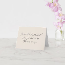 ブリデシュおもしろいメイド提案、シャンパンアイボリーシンプル カード