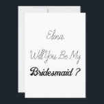 ブリデシュエレガントメシンプルドプクール結婚の提案 招待状<br><div class="desc">ブシンプルリクール・メイドのプロポーザル・カード！文字も色も変えられる！</div>