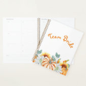 ブリデシュパーソナライズされたメイドギフト秋の結婚式テーマ プランナー手帳 (ディスプレー)