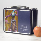 ブリデシュパーソナライズされたメイド提案箱スチームパンク メタルランチボックス (インサイチュ)