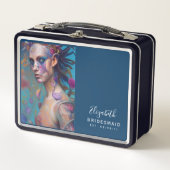 ブリデシュパーソナライズされたメイド提案箱タトゥーゴシック メタルランチボックス (正面)