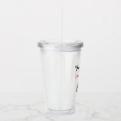 ブリデシュ結婚メイドカラフルピンクペイズリーフローラ アクリルタンブラー (右)