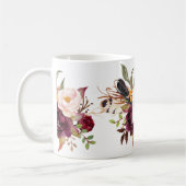 ブリデシードモノグラム水彩フラワーズマーサラ コーヒーマグカップ (左)