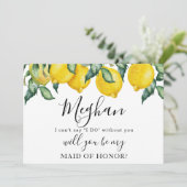 ブリデシード·プロポーズ·カード·レモンズ 招待状 (スタンド正面)