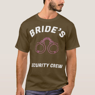 ブリデスおもしろいセキュリティクルーtシャツブライダルチームシ tシャツ