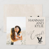 ブリデスハッピーエンド婚約 案内状 (正面/裏面)