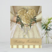 ブリデスブーケ(アイボリー)結婚ズ-大きすぎる 招待状 (スタンド正面)