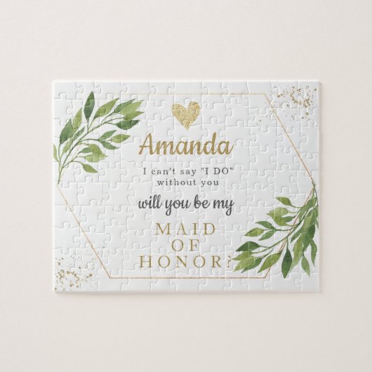 ブリデスマイまたはメイド・オブ・オーナー(花嫁付き添い人)提案パズル ジグソーパズル (横)