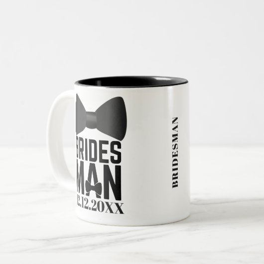 ブリデスマンボウタイ結婚式の引き出物 ツートーンマグカップ (正面左)