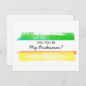 ブリデスマン提案水の色ブロック インビテーションポストカード (正面/裏面)