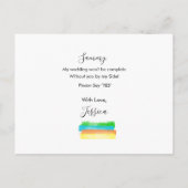 ブリデスマン提案水の色ブロック インビテーションポストカード (裏面)