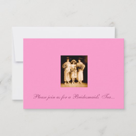 ブリデスメイズティー招待状 招待状 (正面)