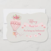 ブリデスメイドありがとう熱気球 招待状 (正面)