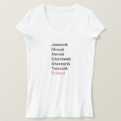 ブリデスメイドアンパサンド結婚のバチェロレッテシャツ Tシャツ (デザイン正面)