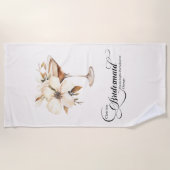 ブリデスメイドエスプレッソマルティーニバチェロレッテ ビーチタオル (正面)