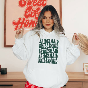 ブリデスメイドエメラルドカスタムブライダルパーティ パーカ