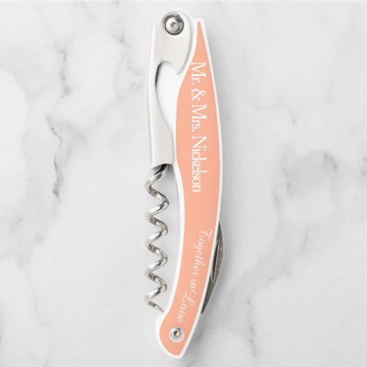 ブリデスメイドカンタローペ結婚式の引き出物コルクねじ ソムリエナイフ (正面)