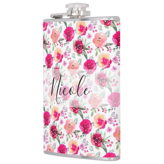 ブリデスメイドギフト水彩フローラ フラスク (左)