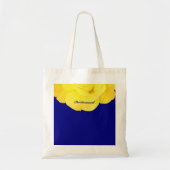 ブリデスメイドゴールデンイエローネイビーブルー結婚フローラ トートバッグ (正面)