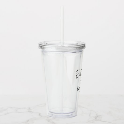 ブリデスメイドシモダンックスクリプトブライダル アクリルタンブラー (右)