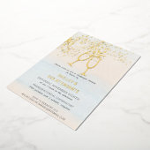 ブリデスメイドシャンパンブルンチシャワー 箔招待状 (回転した状態)