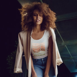 ブリデスメイドテラコッタグリーンガーリーレトロ60シンプル Tシャツ