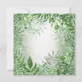 ブリデスメイドトロピカルミントグリーングリッター 招待状 (裏面)