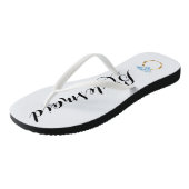 ブリデスメイドビーチサンダルとダイヤモンドリングや輪 ビーチサンダル (アングル)