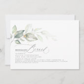 ブリデスメイドブルンチドリーミーグリーナリーブライダルシャワー 招待状 (正面)