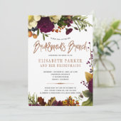 ブリデスメイドブルンチ秋モダンブライダルシャワー 招待状 (スタンド正面)